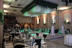 montaje de gasa para bodas en Salon de eventos Magno Ecatepec